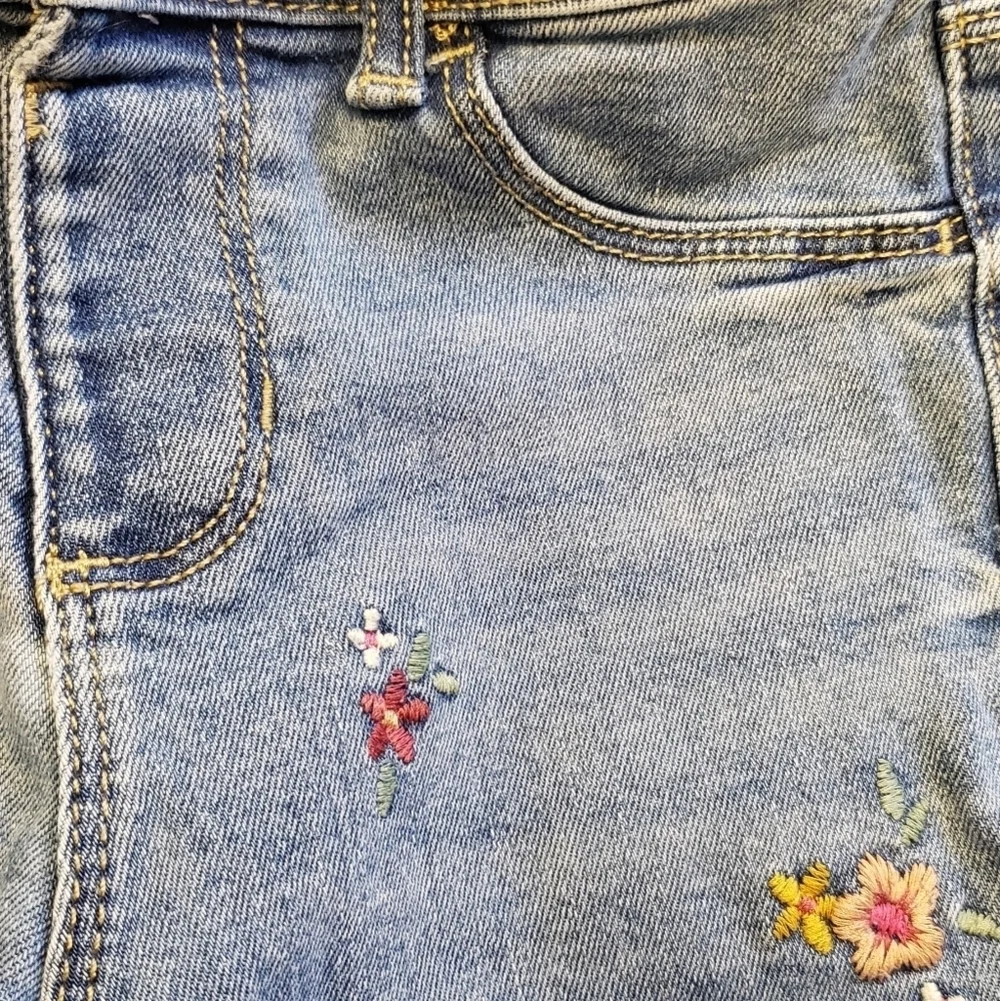 Girls Jeans Skirts Short Bundle Lot of 4 Old Navy Oshkosh Denim Distressed